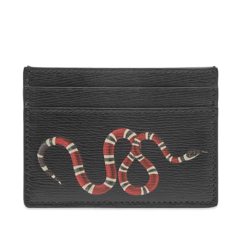 gucci card case holder|Gucci card holder with snake.